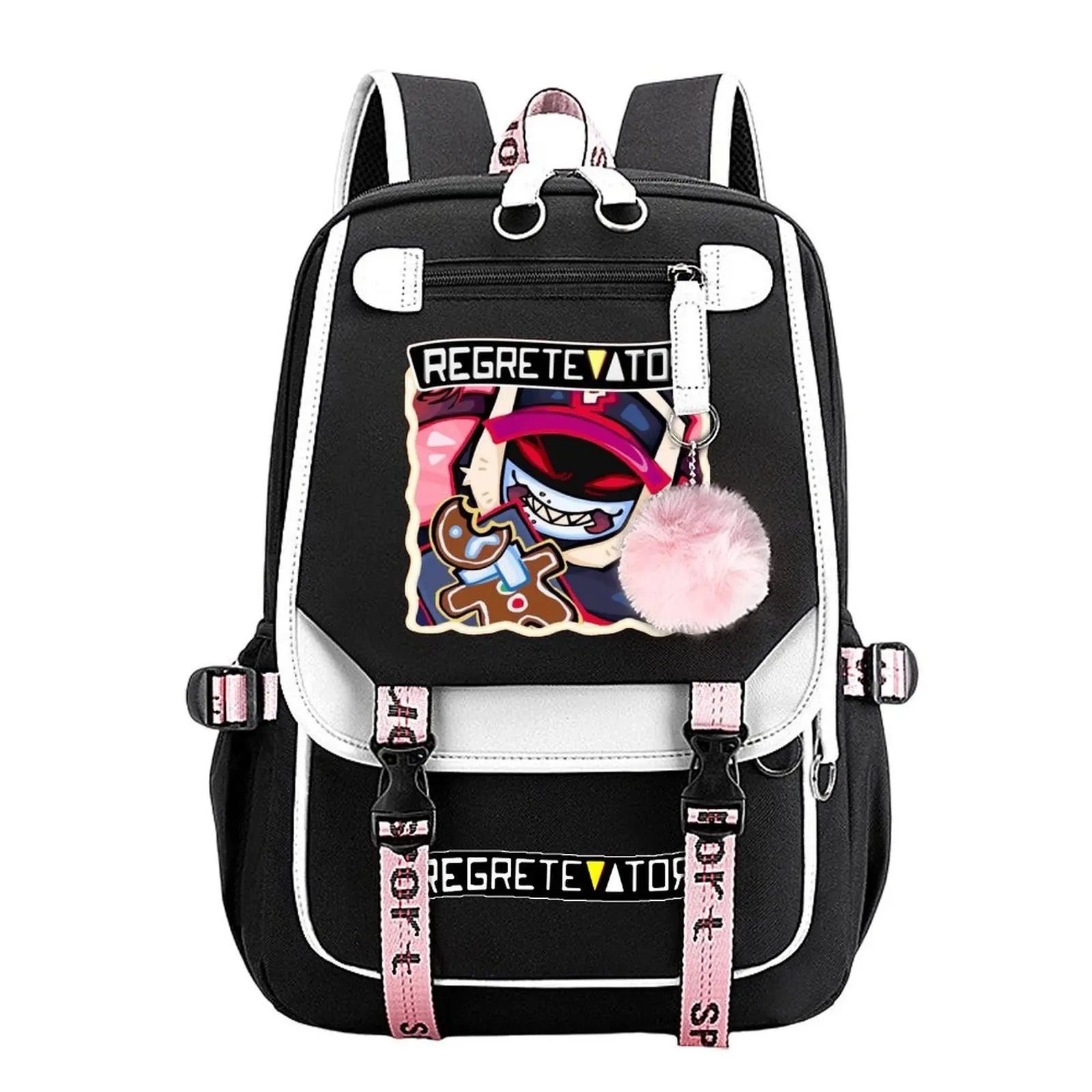 Regretevator Trendy Youth Laptop Backpack – Large-Capacity Travel & School Bag for Commuting, Camping & Daily Use, Durable Stylish Design, Perfect Gift for Boys & Girls 11.4” × 18.1”