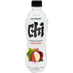 Chi Forest Lychee Fizzy Sparkling Water – 0 Sugar and 0 Calories Carbonated Water