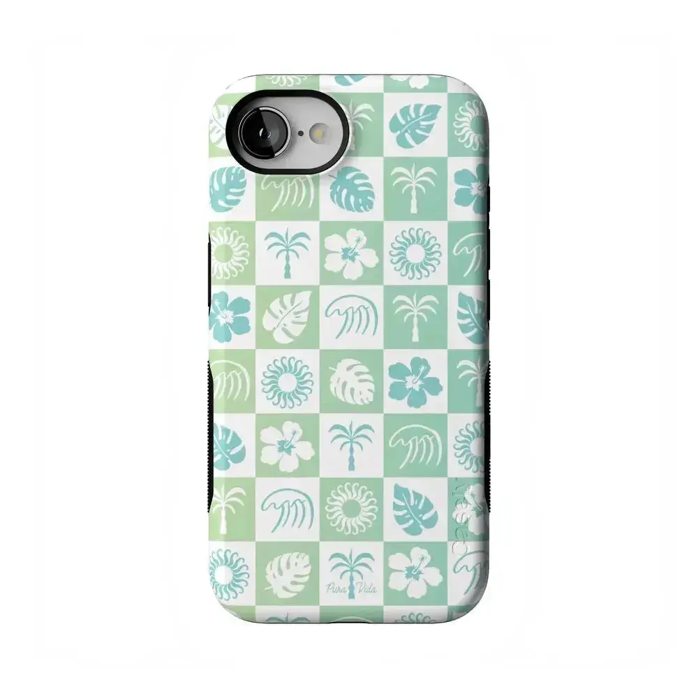 Casely iPhone 17e Case | Pura Vida | Coastal Checkers | Bold Protective Design | Compatible with MagSafe