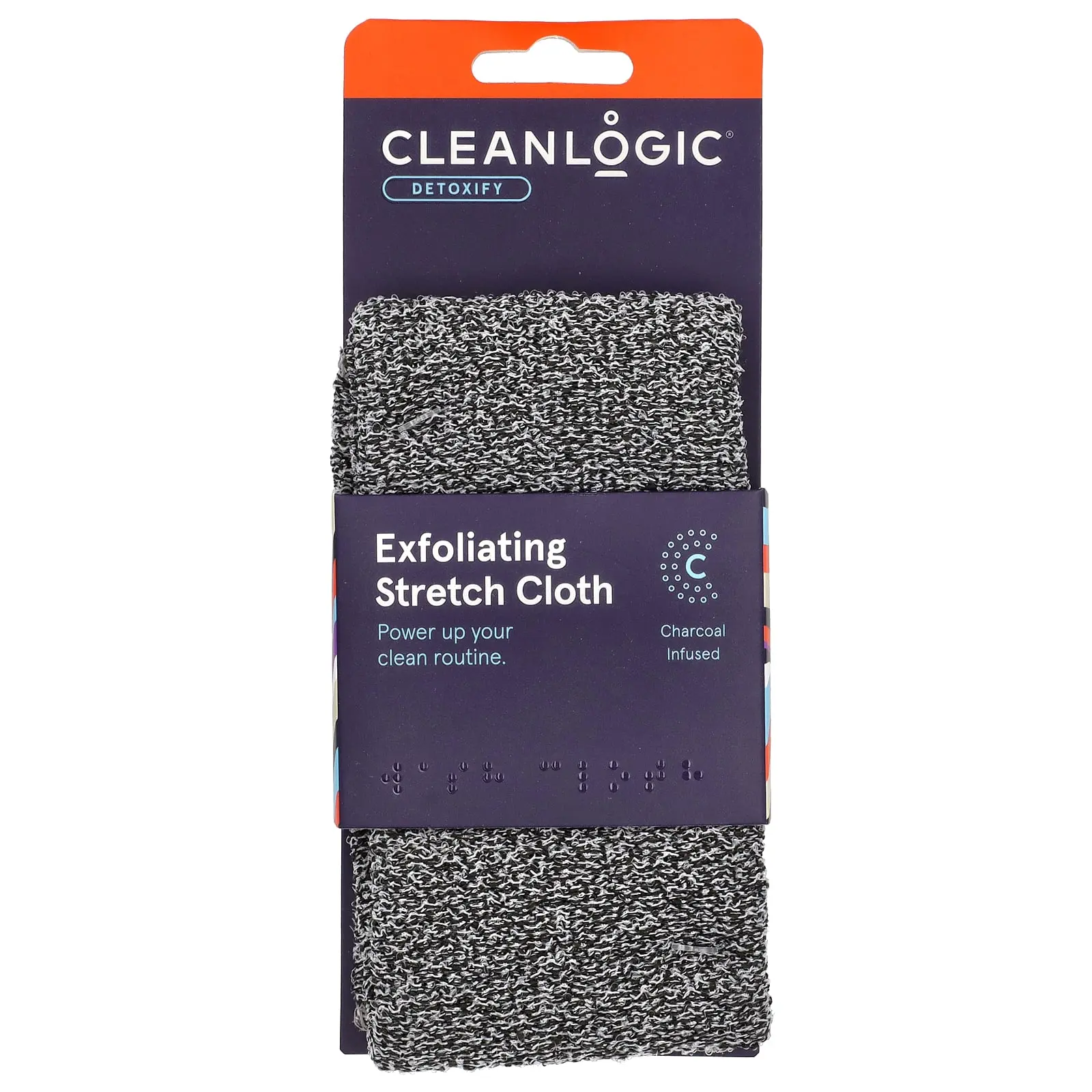Cleanlogic Detoxify, Exfoliating Stretch Cloth, 1 Count