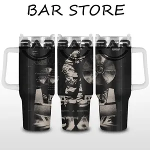 [Bar] Donny Toliver - Octane Merch V2 2026 40oz Stainless Steel Tumbler with Handle – Toliver Fans Hip Hop Fan Insulated Mug, Octane Rap Album Street Style Cup, Leakproof Travel Gift