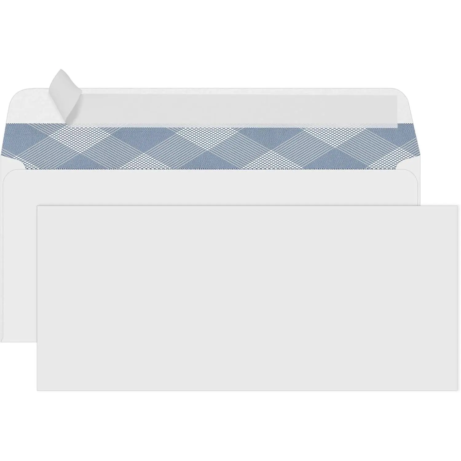 #10 Security Self-Seal Windowless Business Mailing Envelopes, Security Tint Pattern for Secure Mailing, Ideal for Invoices and Statements, Size 4-1/8 x 9-1/2 Inch - 24 LB - 500 Count