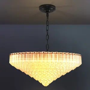 30 in. Modern Round Chandelier, 13-Light luxury Black Kitchen island Chandelier, for Living Room Bedroom Dining Room