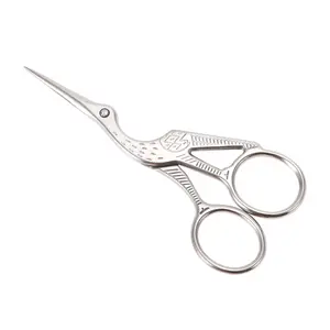 VOCOSTE 1pc Women's Big Crane Scissors Facial Hair Scissors for Beauty Parlor