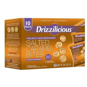 48 Pack - Drizzilicious Salted Caramel - Mini Rice Cakes Reimagined 0.74Oz - 21g
