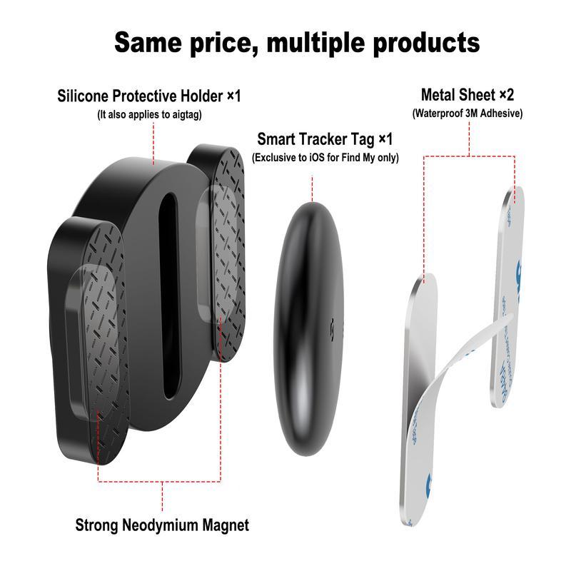Compact Tracking Device GPS for Car No Subscription (iOS Only)Portable GPS Tracker for Vehicles, No Subscription Required, Hidden Anti-Lost Tracking Device for Car, Motorcycle, Bike (iOS Only)