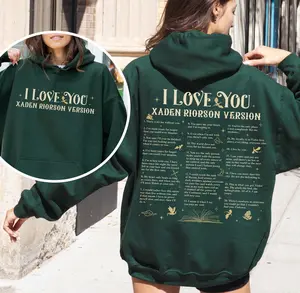 Xaden Riorson Quote 2 Sided Hoodie, Fourth Wing Book Quotes Sweatshirt, Xaden Fourth Wing Merch, Xaddy Shirt, I Love You In Book Quotes, Romantasy Book Shirt