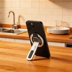 360°Rotation Magnetic Finger Ring Holder Double-Sided Magnetic Phone Grips Stand   cell phone holder  phone mount  phone accessory