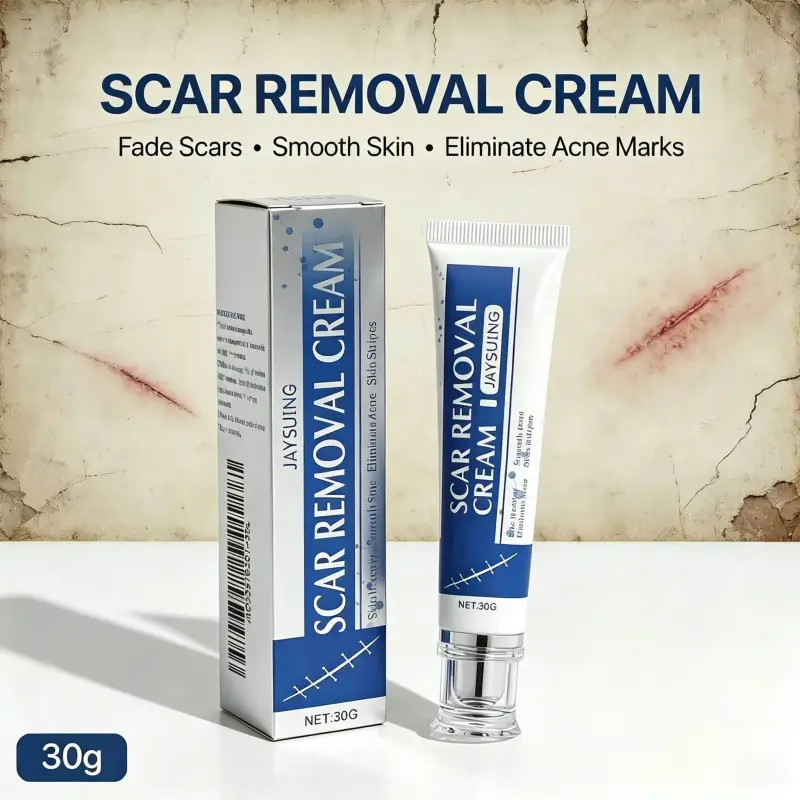 Scar Removal Cream, Effective Scar Treatment for Surgical Scars, Stretch Marks, Acne Scars, Keloid & Hypertrophic Scars, Skin Repair Gel for Old & New Scars, Body Care, Aloe