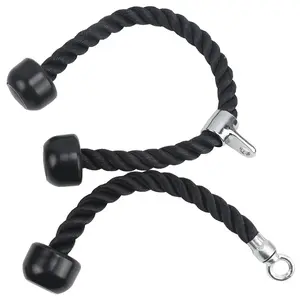 Bicep Training Double Head Tension Rope Gym Accessories Single Head Double Head Triceps Down Press Rope Surface Pull Handle