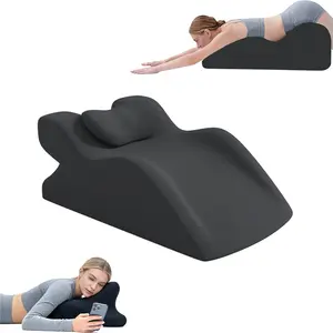 Memory Foam Wedge Pillow for Intimate Couples — 27-Degree Positional Aid, The Bedroom's "Sweet Spot" Comfort Pillow. Doubles as a Reading Pillow and Leg Rest; Perfectly Contours to the Waist and Neck, Accommodating a Variety of Intimate Positions.