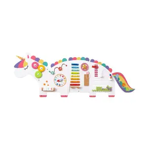 11-in-1 Dinosaur Activity Wall Busy Board Panels for Toddlers Education and Early Development