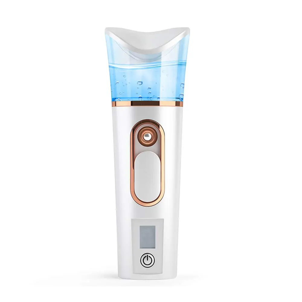 Handy Nano Mist Sprayer with Skin Analyzer Moisture Tester, Portable Facial Atomization Eyelash Extensions Steamer Mister,Mini Cool with Large Capacity,Face Moisturizing,Hydration Refreshing FATUXZ