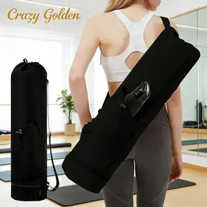 Multifunctional Sports Storage Bag Yoga Mat Carrier with Water Bottle Pocket and Bottom Wet Compartment Versatile Yoga Mat Sling Organizer