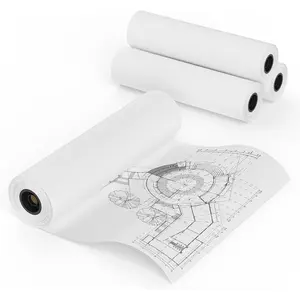 Wide Format Paper 36" x 150' Plotter Paper 4 Rolls CAD Bond Rolls 20lb 2" Core for CAD Printing on Wide Format Ink Jet Printers