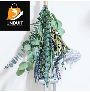 4 Kinds Eucalyptus & Lavender Flowers Bundles for Shower |Real Eucalyptus Leaves Home Decor Shower Decor Wedding Decor (1 Pack Set - 17 inch)
