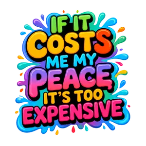 If It Costs My Peace DTF Print If It Costs My Peace DTF Print
