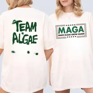 Make Algae Great Again Shirt, New Green Deal Parody Environmental Humor Graphic Tee Print Tee, Andrew Clothings