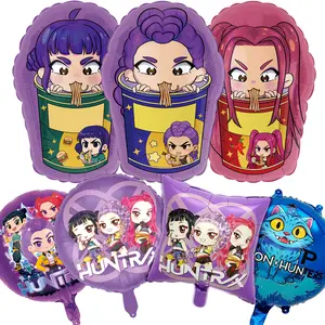 7PCS K pop Foil Balloons, Popular Kpop Girls Character Foil Balloons for Girl Birthday Party Decorations Supplies Arrangement