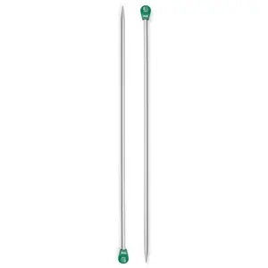 16" Single Point Knitting Needles, Aluminum