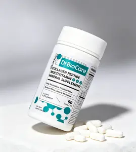 Complete Edible Dietary Supplement DrBioCare, Balanced Collagen Probiotics Multivitamins for Wellness