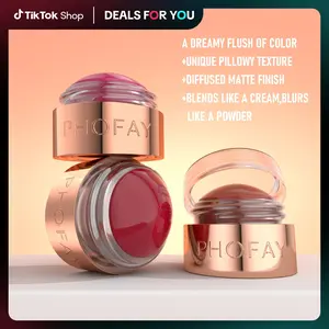 PHOFAY Cloud Mousse Blush – Natural Matte Finish | One-Swipe Color Pop & Soft Focus Effect for Everyday Nude & Flushed Looks,"dealsforyoudays"