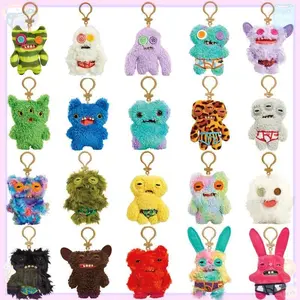 10cm Fuggler Ugly Monsters Teeth Plush Toys Squidge Rabid Rabbit Plush Keychain Pendant Handbag Accessories Plushie Ornament Toys