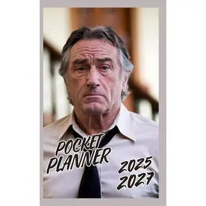 Pocket Planner 2025-2027: Pocket size for purse, 3-years calendar 36 Months from January 2025 to December 2027 | Beach Cover, purse size, Vision Board ... Birthdays Log,password, Robert De Niro Paperback – September 15, 2024