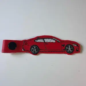 M4 Leather Car Keychain with Keyring - Perfect for Car Enthusiasts