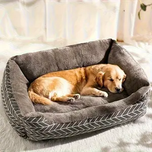 Extra Large Thick Plush Dog Bed Sofa, Winter Warm Pet Seat Cushion, Unassembled Design Fits Pet House, Cozy Comfort for Pets