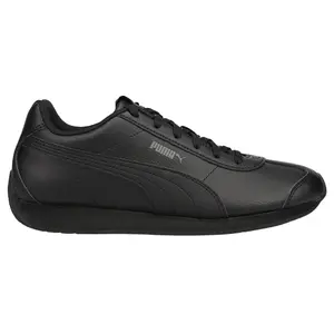 PUMA Mens Turin Iii Lace Up Sneakers Shoes Casual - Black