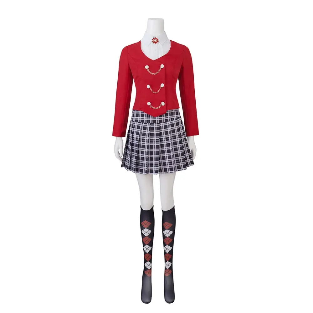 Women's Heathers Musical-Inspired Veronica Sawyer Statement Costume Dress - Red Polyester Elegant Party Gown, 3XL Themed Clothes, Gowns, Lady