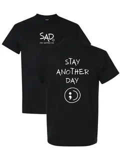 Stay Another Day OG Screen Printed Cotton T-Shirt Menswear Top Original Tshirt Streetwear Casual Crewneck Tee Shortsleeve Fashion Round Neck
