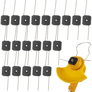 Weed Wacker Attachments Blade,Weed Head Eater,Wire Grass Trimmer Head,Trimmer Blades for Weedeaters 6in Length,Trimmer Line for 0.2inch Bore Weed Trimmer(20pcs) :, Lawn &
