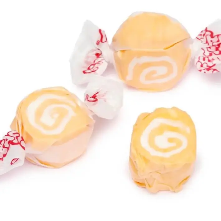 Freeze Dried Creamsicle Saltwater Taffy Candy