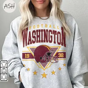 Vintage 90s Style Washington Football Sweatshirt, Trendy Washington Football Fan Gift, Washington Game Day Shirt, #CCommanderrr merch, Fan Gift
