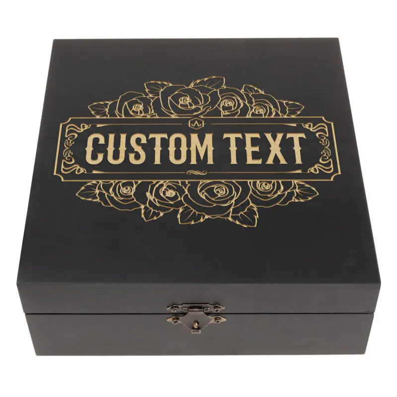 Empty Black Box Roses