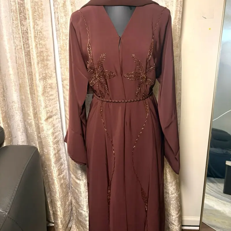 Luxury Beaded Colorful Abaya