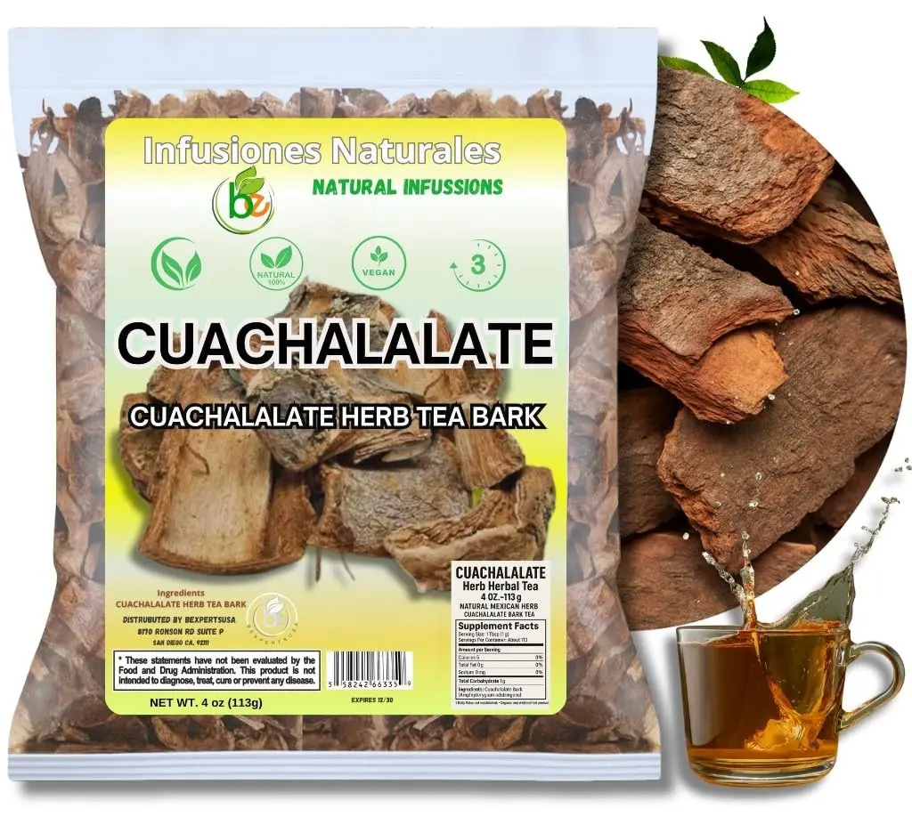 B-Experts Cuachalalate Tea 4 oz-113g. Mexican Cuachalala, Wildcrafted (Juliana Adstringens) | 100% All Natural - NON Gmo | Authentic Mexican Herbal Tea