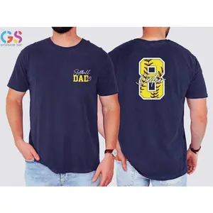 Personalized Name and Number Softball Dad Shirt, Custom Sport Dad Tee, Father's Day Gift