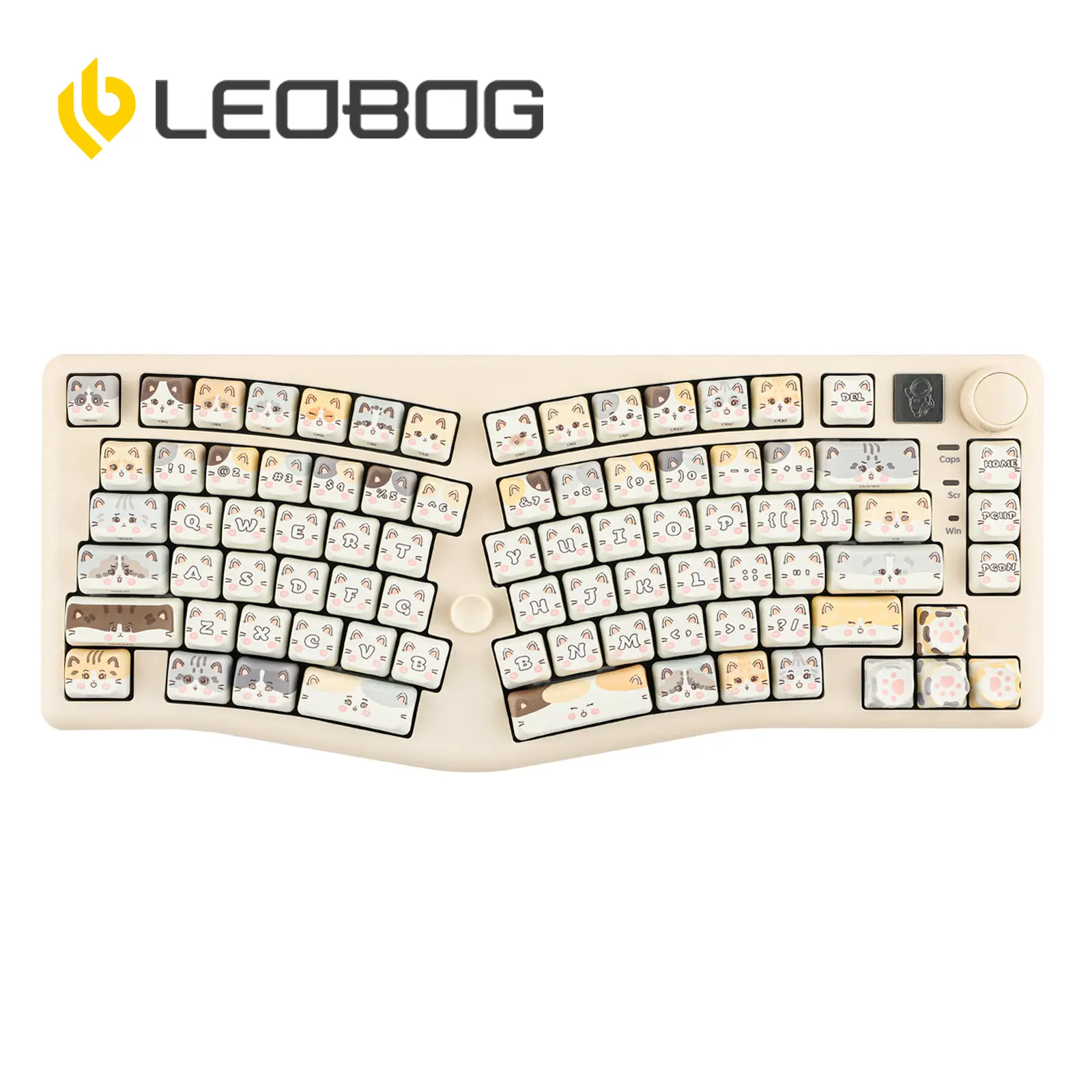 LEOBOG A75 Wireless Keyboard - Durable, Rechargeable, 3-Modes Keyboard with Ergonomic Design for Gaming, Office & Home - Perfect Gift for Girlfriend