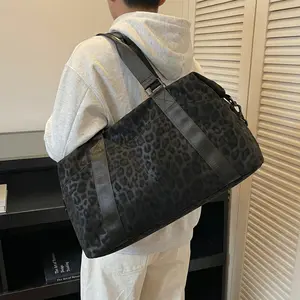 Solid Color Design With Sequins, Stylish And Cool, Suitable For Short Trips, Fitness, Large Capacity, Versatile Luggage Bag