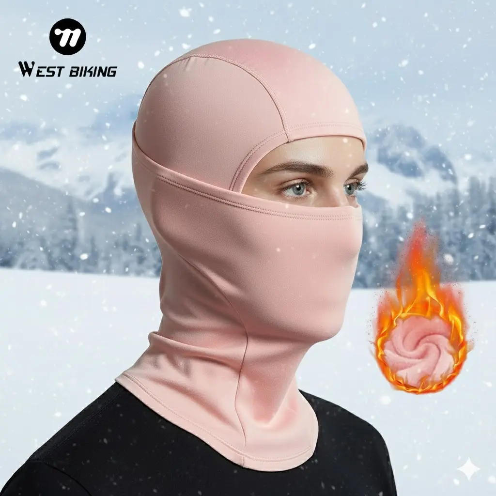 West Biking Unisex Balaclava Ski Face Mask, Windproof Full Face Cover with Thermal Heat for Cold Sport, Winter Outdoor Activities, Cycling Face Cover, Outdoor Sports Mask