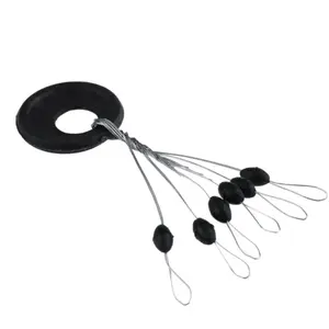 600pcs Fishing Rubber Buoyancy Beads Set, 6-In-1 Float Stopper, Durable Fishhook Accessories, Ideal for Angling Equipment, Fishing Tackle