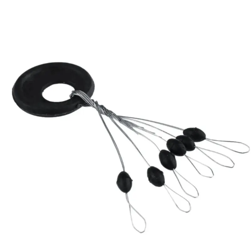 600pcs Fishing Rubber Buoyancy Beads Set, 6-In-1 Float Stopper, Bobber Stopper, Durable Fishhook Accessories, Ideal for Angling Equipment, Fishing Tackle