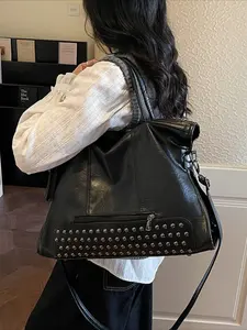 Retro tote bag casual high-quality shoulder bag stylish versatile minimalist commuter handbag crossbody bag