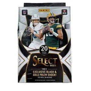 Select 2024 Football Hanger Box - 20 Total Cards with Exclusive Black & Gold Prizm Shock!
