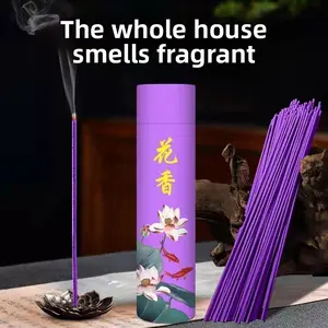 400pcs Incense Sticks Set, 4 Types of Plants, Osmanthus, Tulip, Jasmine, Gardenia, Natural Line Incense, Indoor Aromatherapy, Deodorant, Sleep Aid, Home Fragrance Decor
