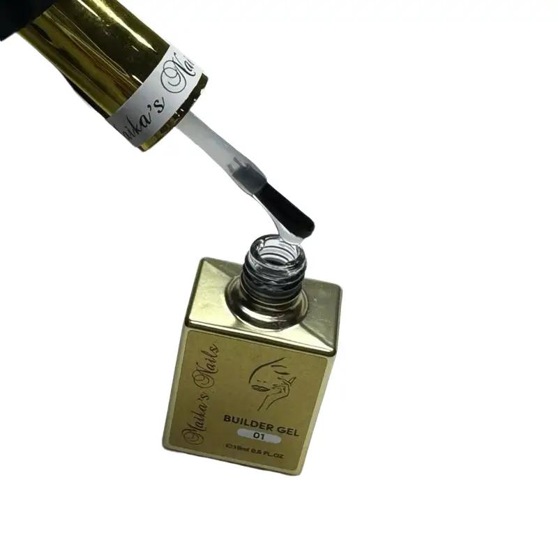 Maika’s Nails Builder Gel in Bottle 01 Clear Perfect and Strong Long Lasting Product for Natural and Artificial Nails