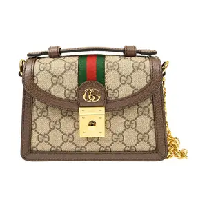 Pre-owned GUCCI Canvas Crossbody Bags Ophidia Mini GG Supreme Crossbody Bag